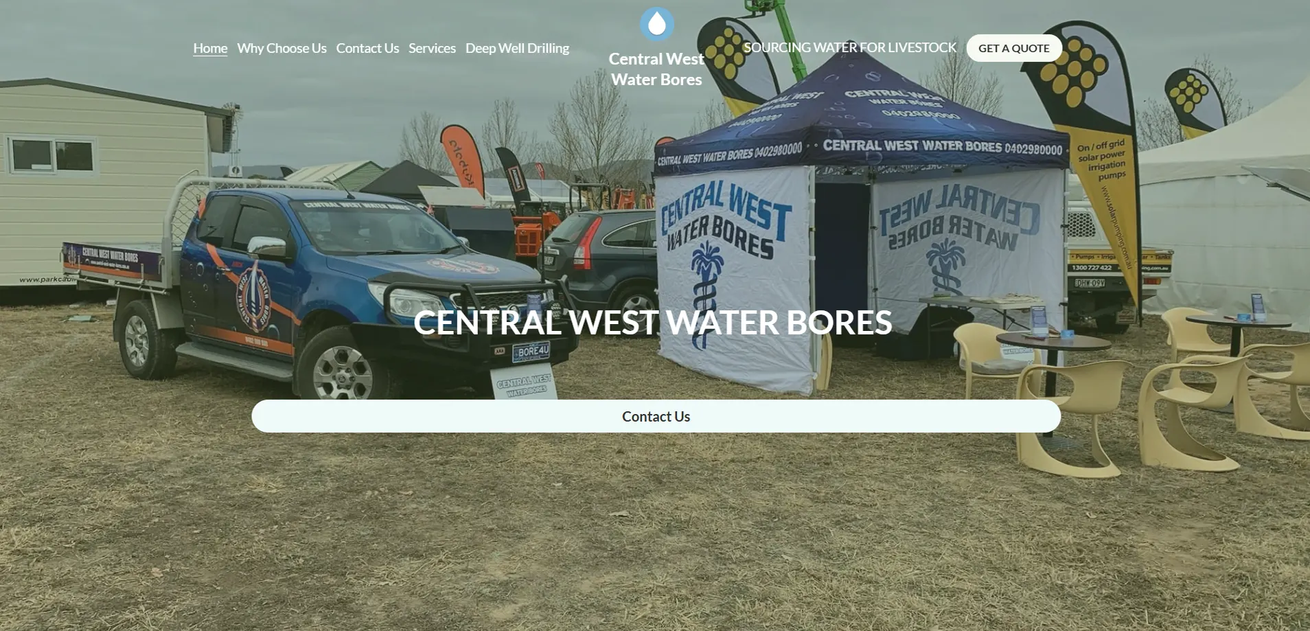 central west water bores